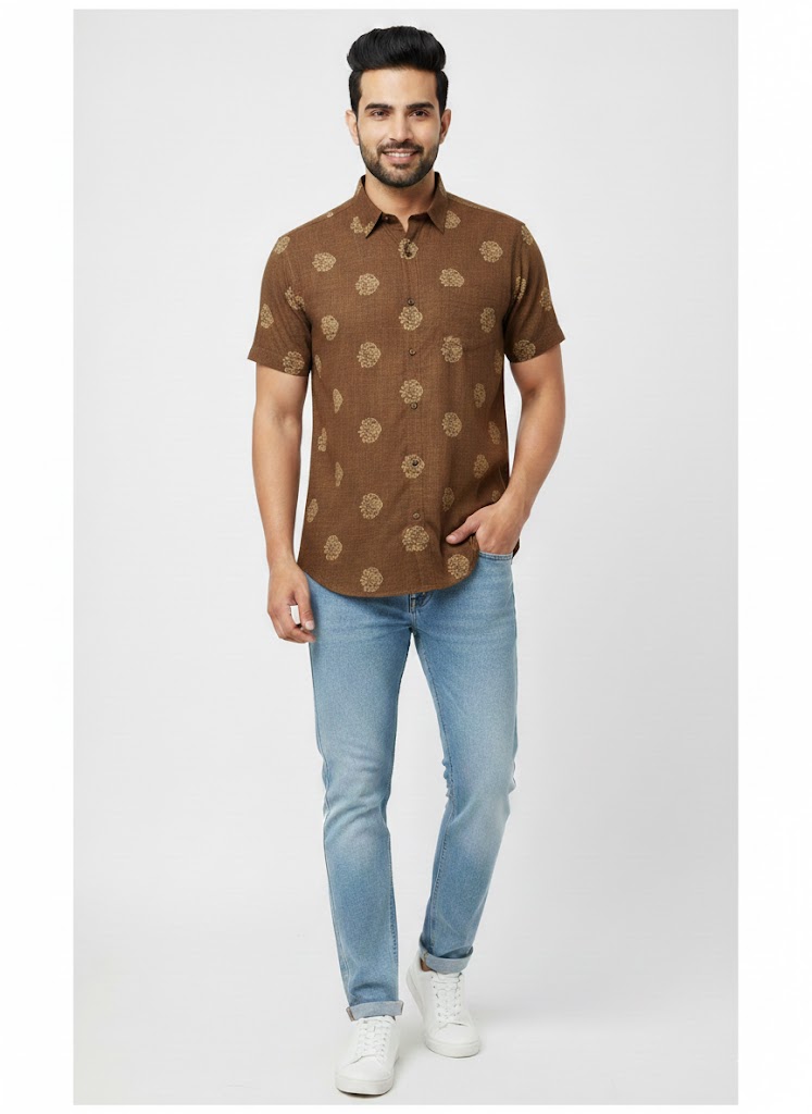 Men’s Regular Collar half sleeve shirt for summer RGCCHS-29